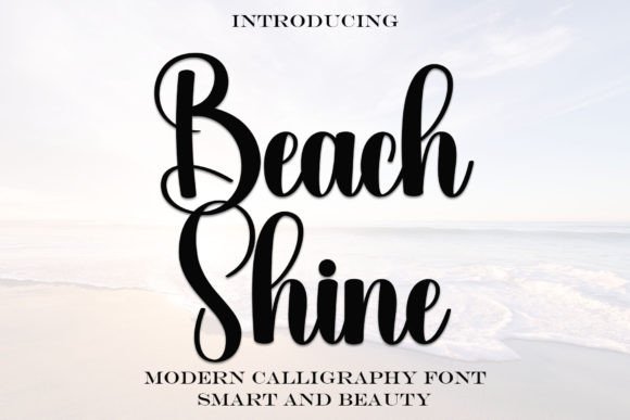 Beach Shine: A Typeface for Editorial Elegance