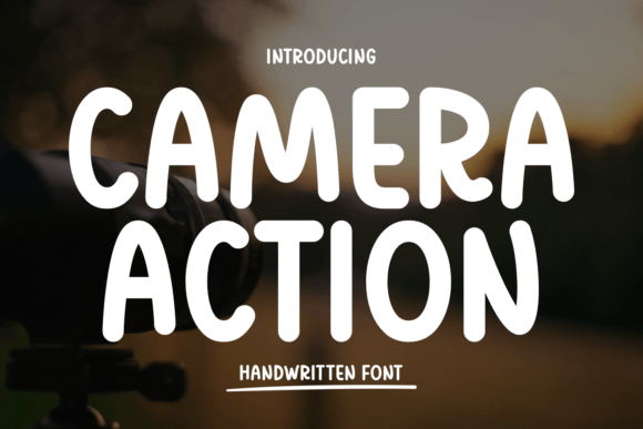 Camera Action: A Font That Feels Like a Friendly Welcome