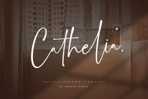 Cathelia: A Modern Handwritten Font for Editorial Design