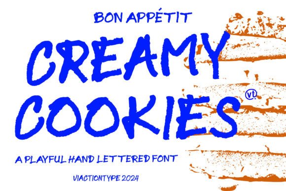 Creamy Cookies Font: A Handwritten Script for Editorial Personality