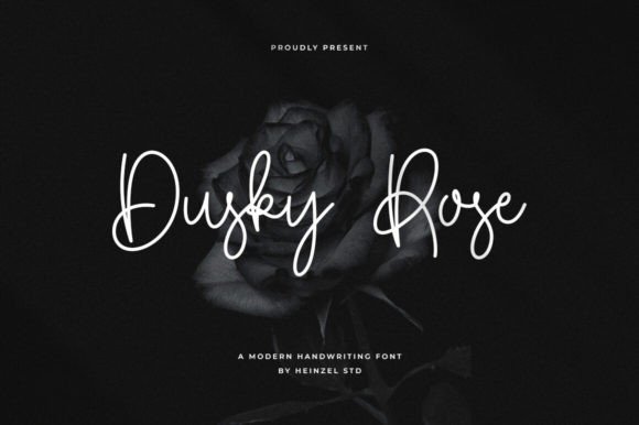 Dusky Rose Font: A Flowing Signature for Digital Brand Identity