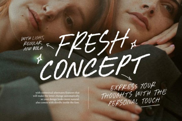 Fresh Concept: A Handwritten Font That Builds Brand Recognition