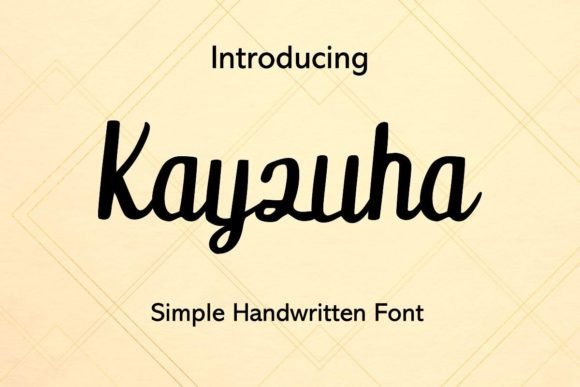 Kayzuha: The Subtlety of a Handwritten Font