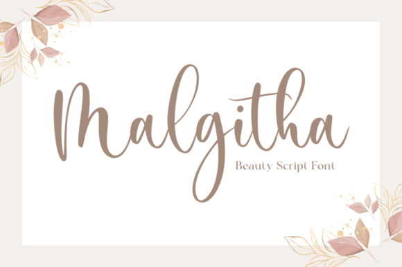 Malgitha: A Calligraphy Font for Your Creative Handmade Projects