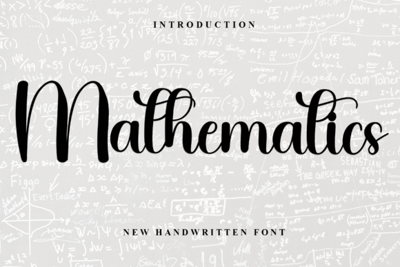 Mathematics Font: A Festive Script for Branding Charm