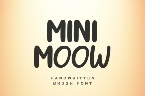 Mini Moow: A Script Font for Small, Sweet Moments