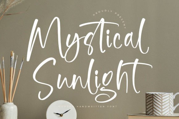 Mystical Sunlight: A Handwritten Font for Handmade Dreams