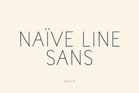 Naive Line Sans: A Uniquely Human Font for Digital Design