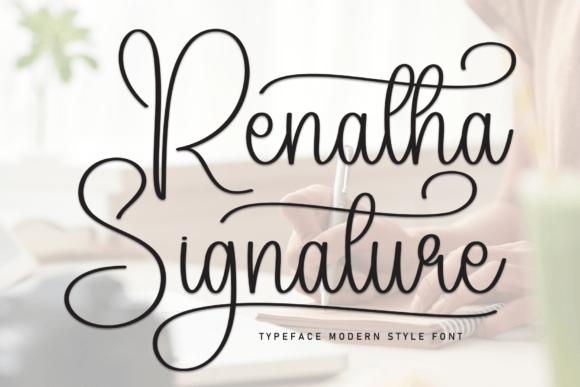 Renatha Signature Font: A Designer's Touch for Digital Elegance