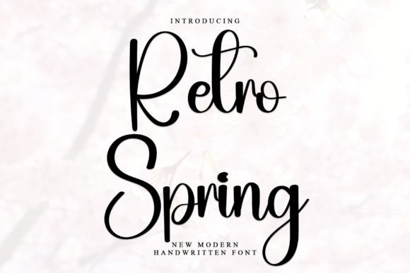 Retro Spring: A Handwritten Font for Modern Digital Design