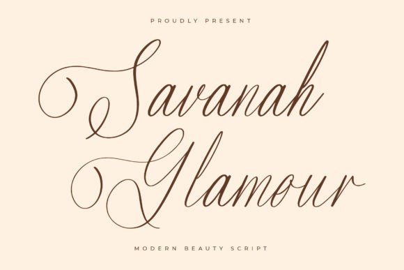 Savannah Glamour: A Modern Script Font for Elegant Digital Branding