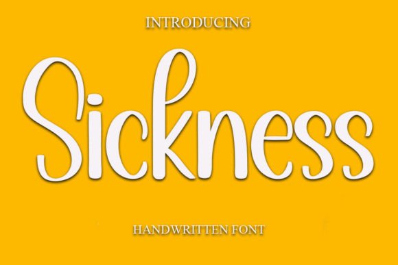 Sickness: A Handwritten Font Your Brand Can Count On